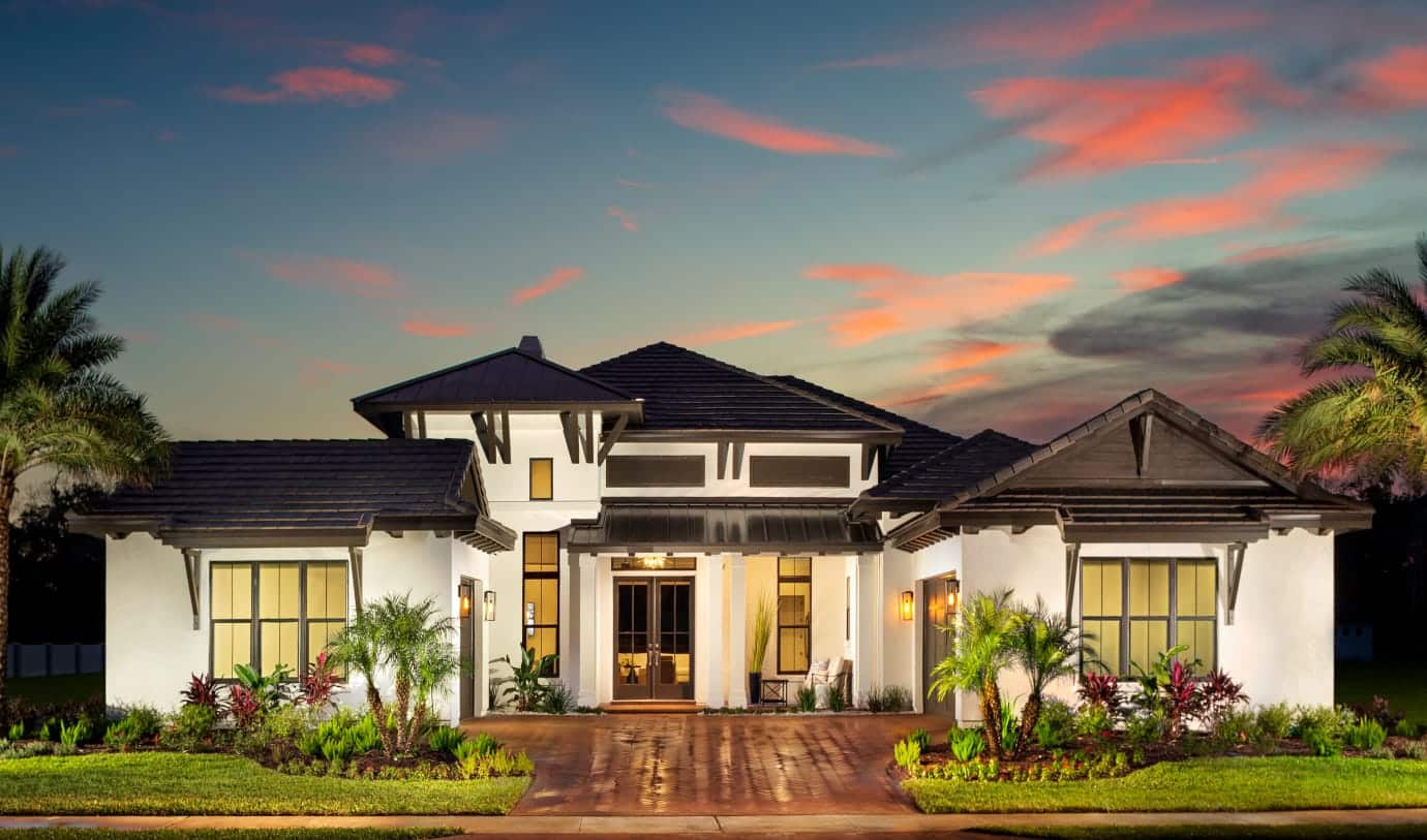 cabalina exterior home at twilight